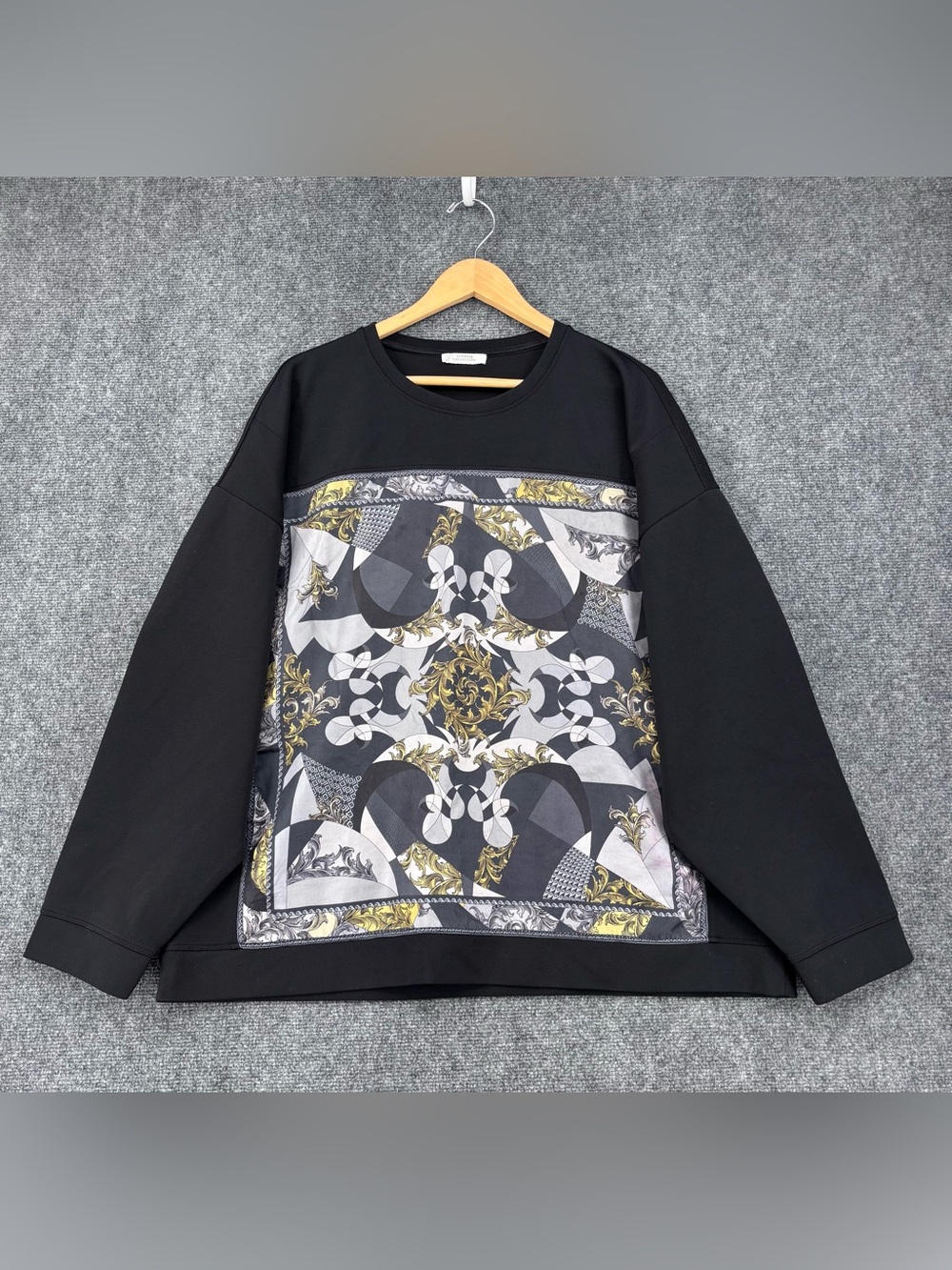 *Authentic* Versace Collection Men’s FELPA Black Crew Neck Sweatshirt Size 3XL